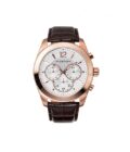 Reloj Viceroy 432349-05 de hombre con caja de acero IP rosado y correa de piel marrón