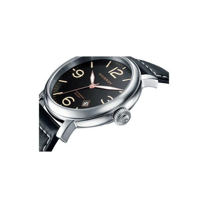 Reloj Viceroy 471049-55 de hombre en acero con correa de piel negra