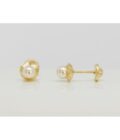 PENDIENTES BEBÉS DOS PERLAS 3MM ORO AMARILLO