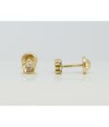 PENDIENTES BEBÉS FLOR 5 PÉTALOS ORO AMARILLO