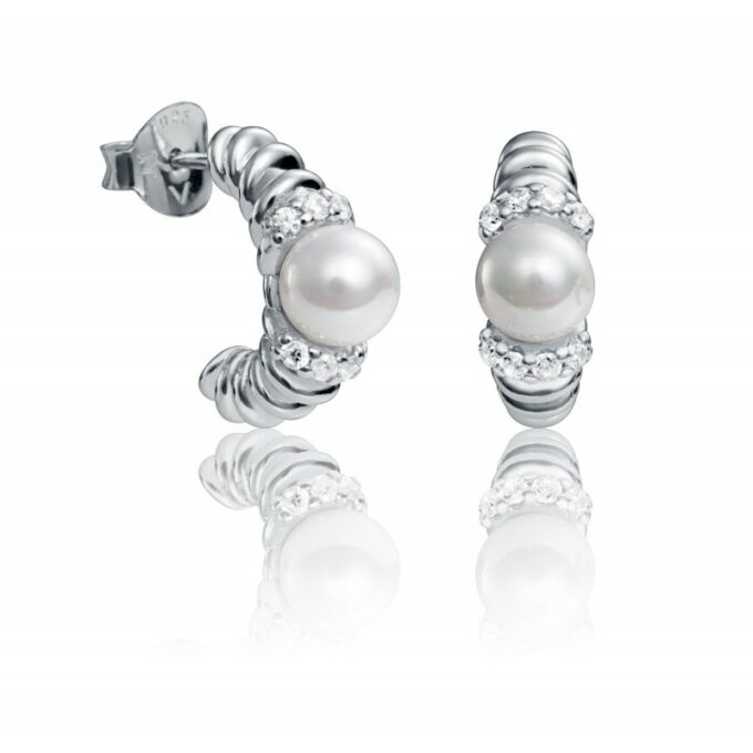 Pendientes Viceroy mujer en plata con perla y circonitas