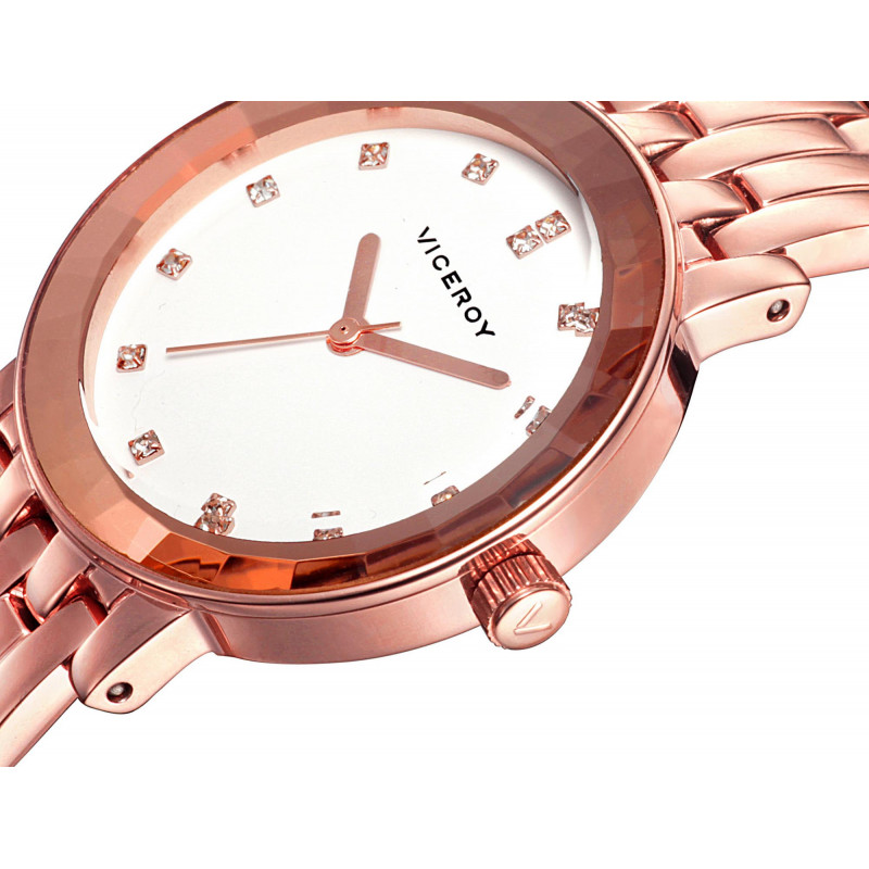 Reloj Viceroy 47814-00 de mujer con brazalete de acero IP rosa
