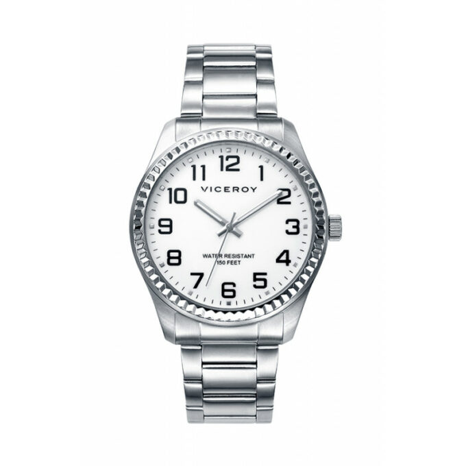 Reloj Viceroy 40525-04 de hombre en acero con esfera blanca