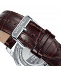 Reloj Viceroy 42293-17 de hombre en acero con correa de piel marrón y esfera blanca