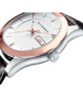 Reloj Viceroy 42293-17 de hombre en acero con correa de piel marrón y esfera blanca