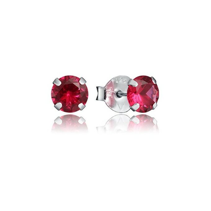 Pendientes Viceroy mujer de plata con cristal rojo