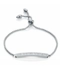 Pulsera Viceroy 75015P01000 de mujer en acero con placa central de circonitas