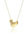 Collar Viceroy mujer de acero dorado con colgante de 4 piezas planas