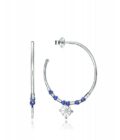 Criollas Viceroy mujer de plata con 6 sodalitas azules y 3 charms