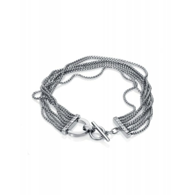 Pulsera Viceroy mujer de acero formada por nueve cadenas