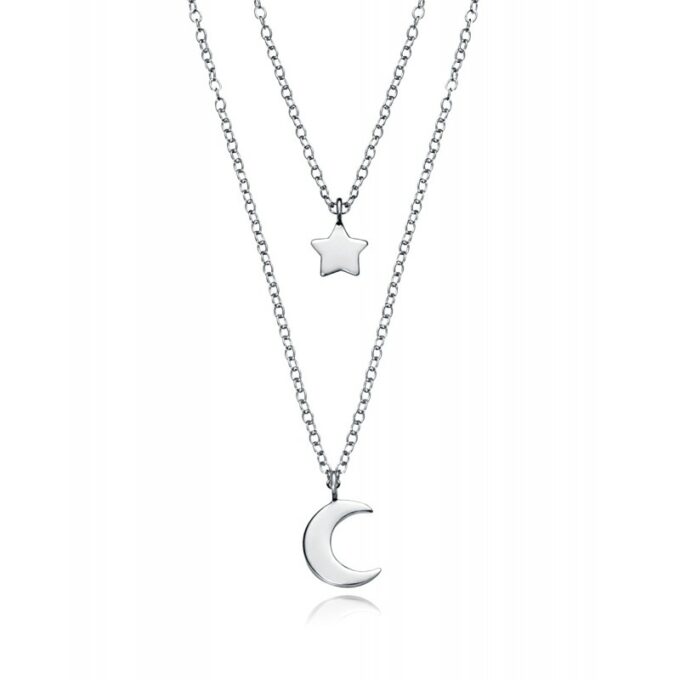 Collar Viceroy 5064C000-08 de mujer en plata motivos luna y estrella