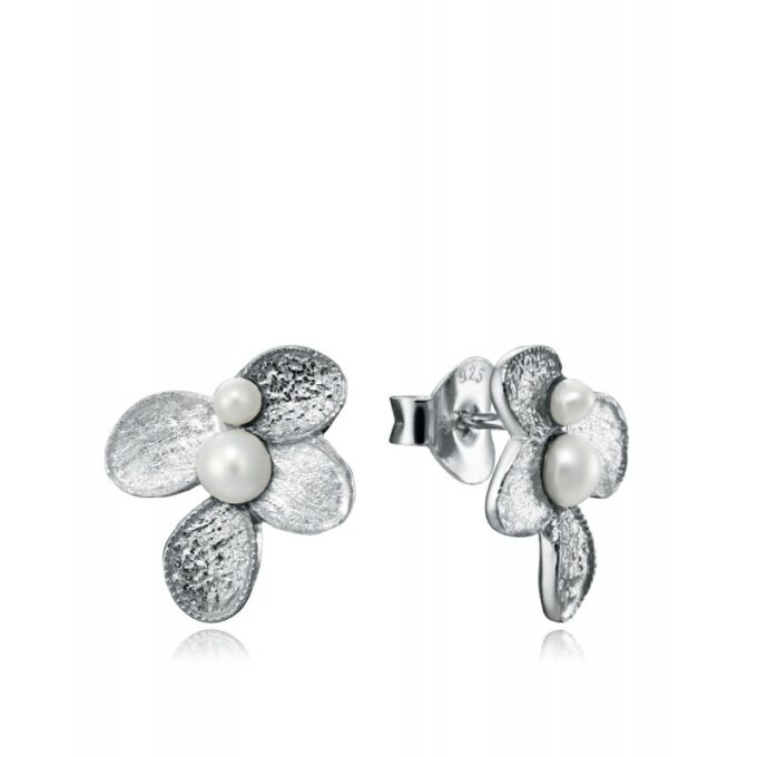 Pendientes Viceroy mujer de plata diseño hojas