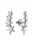 Pendientes Viceroy 5065E000-08 mujer de plata tipo trepadores con 4 estrellas