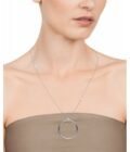 Collar Viceroy 15031C01000 de mujer en acero con colgante forma aro 59 mm.