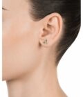 Pendientes Viceroy mujer de plata chapada oro compuesto por 3 circonitas