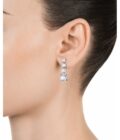 Pendientes Viceroy mujer de plata alargados con 3 cristales