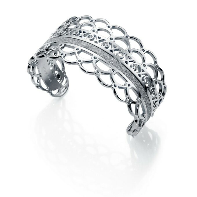 Brazalete Viceroy mujer de acero con purpurina y cristal