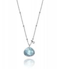 Collar Viceroy mujer en plata con colgante cristal azul