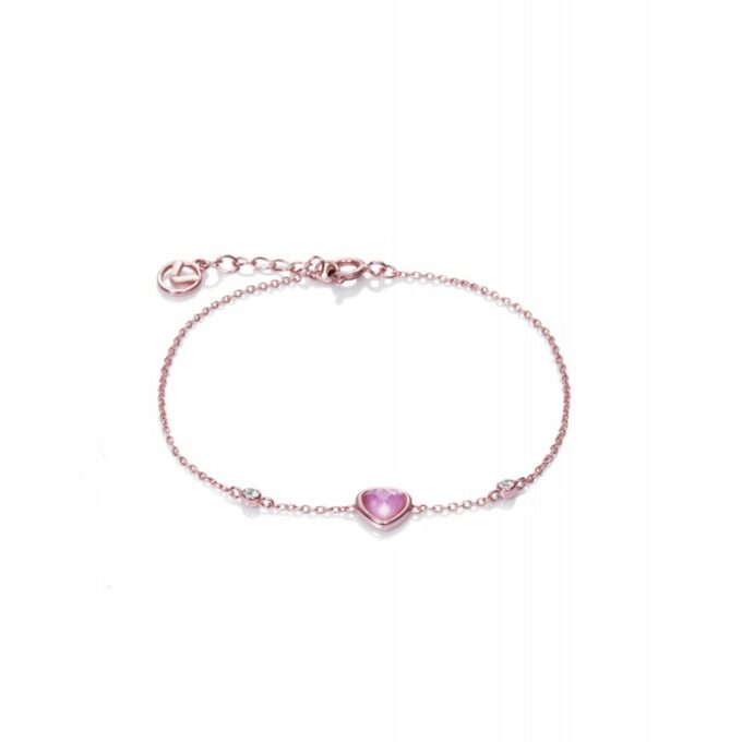 Pulsera Viceroy mujer en plata rosada con cristal rosa