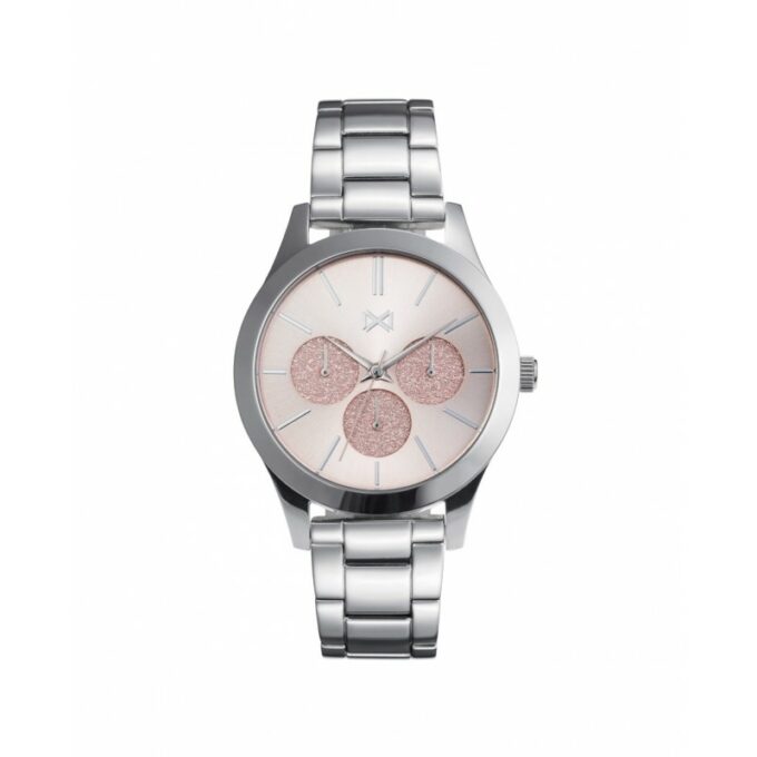 Reloj Mark Maddox MM7127-97 de mujer multifunción en acero con esfera rosada