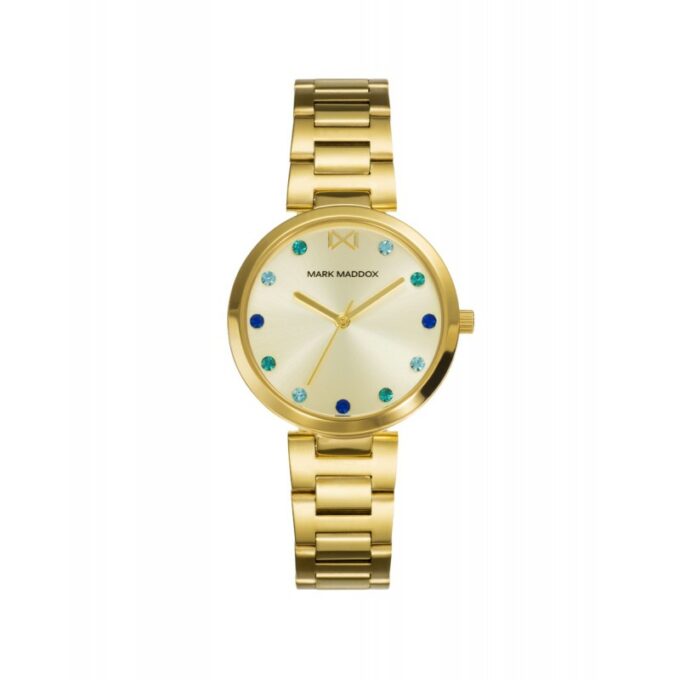 Reloj Mark Maddox MM0114-97 de mujer en acero IP dorado y esfera dorada