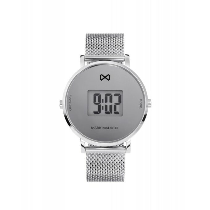 Reloj Mark Maddox MM0118-80 de mujer digital en acero con malla milanesa