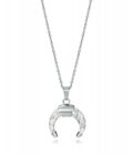 Collar Viceroy mujer de acero con colgante forma colmillo blanco
