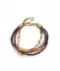 Pulsera Viceroy mujer de acero dorado con múltiples pulseras variadas