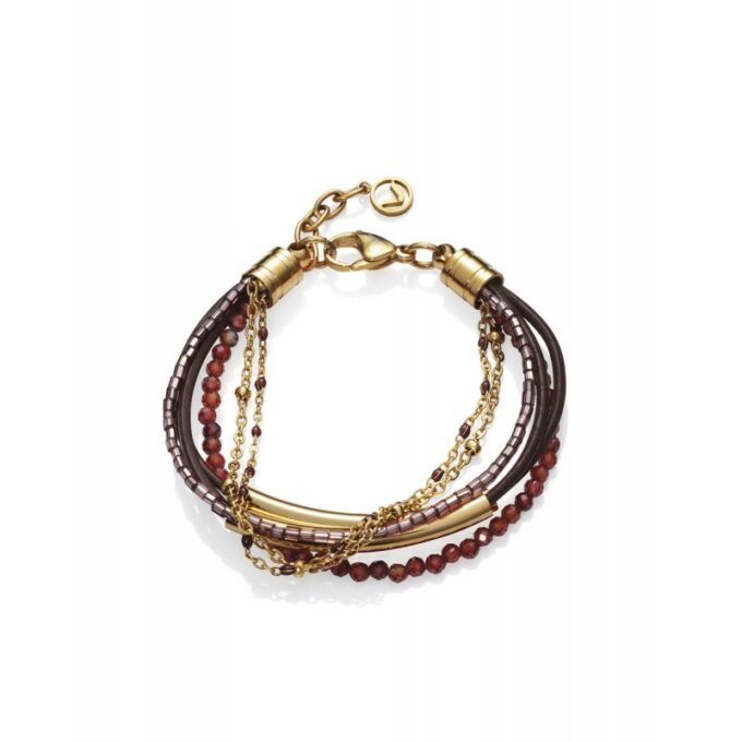 Pulsera Viceroy mujer de acero dorado con múltiples pulseras variadas