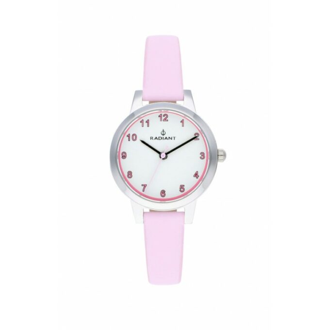 Reloj Radiant RA508601de niña con esfera blanca y correa de piel rosa