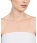 Collar Viceroy 61077C100-08 de mujer en plata chapada en oro con motivo palmera.