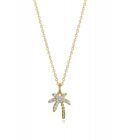 Collar Viceroy 61077C100-08 de mujer en plata chapada en oro con motivo palmera.