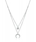 Collar doble Viceroy mujer en plata con colgantes de luna y estrella