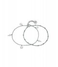 Pulsera doble Viceroy mujer en plata con colgantes de cruces y estrellas