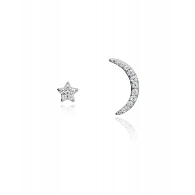 Pendientes Viceroy 71061E000-30 de mujer en plata con estrella y luna