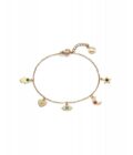 Pulsera Viceroy mujer de acero dorado con charms motivos de la suerte