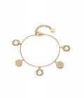 Pulsera Viceroy Air en IP dorado con motivos estampados y anillas colgantes