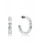 Pendientes Viceroy 75146E01000 de mujer en acero tipo aro con madreperla y 3 circonitas