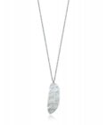 Collar Viceroy mujer en acero con pluma blanca