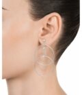 Pendientes Viceroy mujer de plata con 2 aros móviles