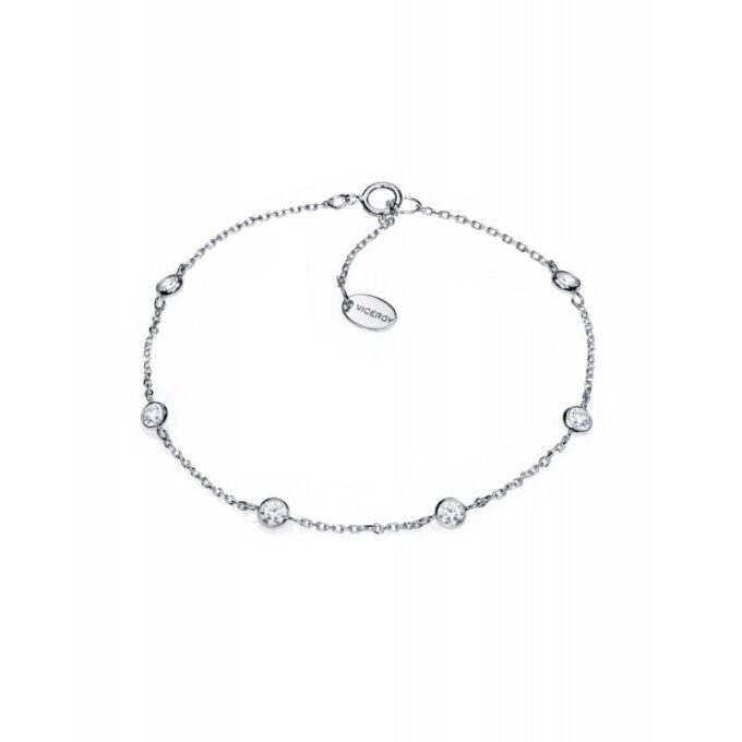 Pulsera Viceroy mujer de plata con 6 circonitas