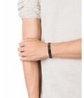 Pulsera Viceroy hombre de acero y piel estampada en negro y azul