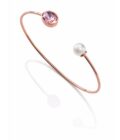 Brazalete Viceroy mujer de rodio con crista rosa y perla