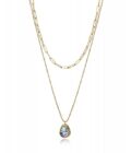 Collar doble Viceroy mujer de acero con colgante concha abalone natural