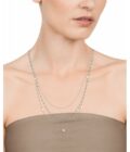 Collar triple Viceroy mujer de acero con turquesas y perlas sintéticas