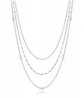 Collar triple Viceroy mujer de acero con turquesas y perlas sintéticas