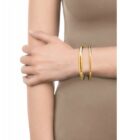 Brazalete abierto Viceroy mujer de acero dorado doble aro