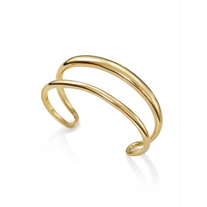 Brazalete abierto Viceroy mujer de acero dorado doble aro