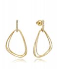 Pendientes Viceroy mujer de plata chapada oro con 3 aros semitriangulares
