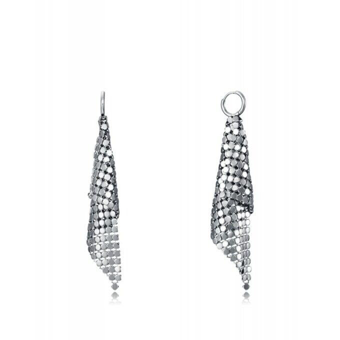 Pendientes Viceroy mujer de acero plateado con forma de esterilla flexible